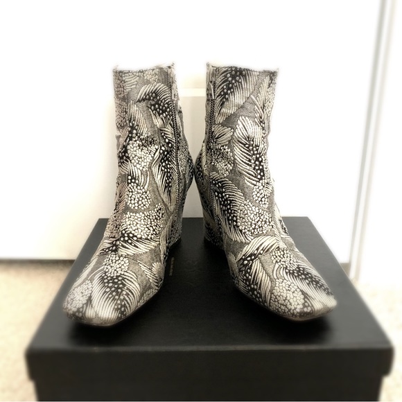 Dries Van Noten Brocade Cap-Toe 80mm Bootie - Picture 2 of 12